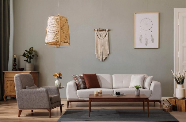 Luxus wäiss Sofagarnitur Sofa 3 Sëtzer Sëtz Stoff Modern Modern Set nei