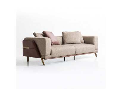 Luxus Sofa 4 Sëtz Sofas Modern Polstersofa Textil Designer Couch Nei