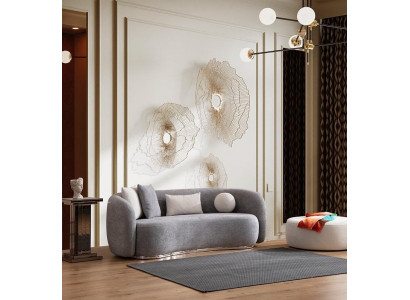 Moderne Design Gro Sofa Couch 4-Sëtz Polster Sofa Miwwelen Hocker nei