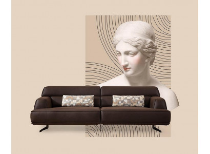 Sofa 3 Sëtz Designer Sofa Couch Polstersofas Couchen Stoff Lieder Nei