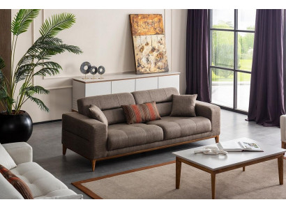 Luxus Wohnzimmer Canapé dräisëtzeger Couch Moderne Design Polstersofas
