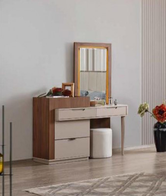 Beig-Brong Schlofkummer Kommode Designer Schmincktisch Mat Spigel 2stéckeg