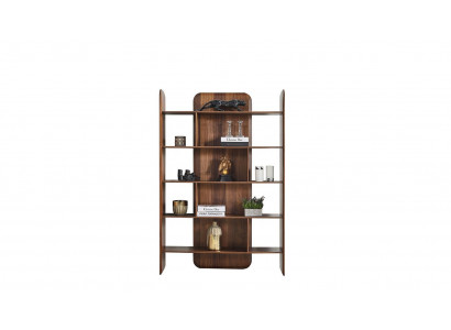 Design Braun Faarf Bicherregaler Wunnzëmmer Schränker Holz nei Regaler