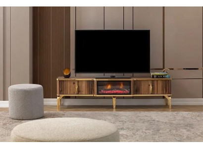 Luxuriéise Kamäinsims TV-Dësch Wunnzëmmer Lowboard Holz brong Sideboard