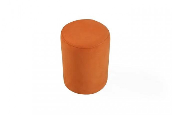 Orangefaarwege Sitzpouf neie qualitativ héichwäertege Pouf Textil Spanplack