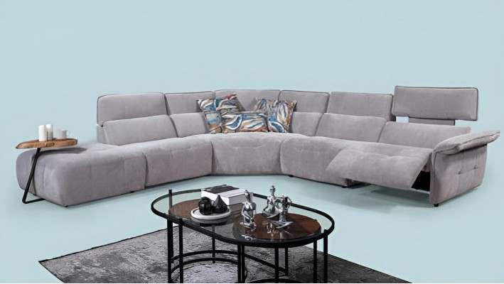 Stilvoll Gro Ecke Sofa L-Form Wunnzëmmer Designer Couch Luxus Sofen