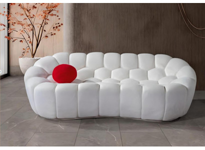 Wäisst Polstersofa Designer 3-Sëtzer Wunnzëmmer Couchen Dräisëtzer Nei