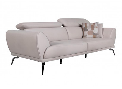 Wäisse Wunnzëmmer 3-Sëtzer Designer Luxus Canapé Modern Sëtzmiwwel Nei