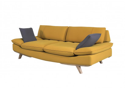 Giel Dräisëtzer Wunnzëmmer 3-Sëtzer Sofa Stilvoll Gepolstert Couch Neit