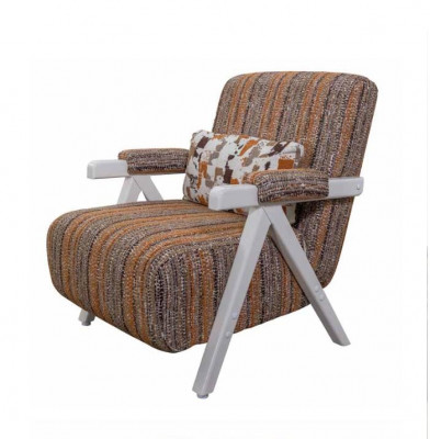 Stilvoll Braun Wunnzëmmer Sofagarnitur Designer 3-Sëtzer 1-Sëtzer 3tlg