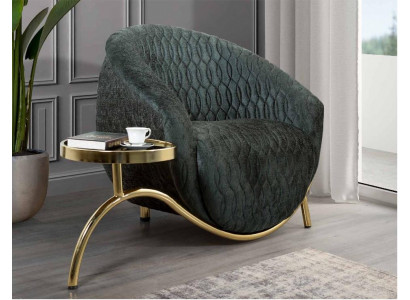 Grénge Polstersessel Designer Loungesessel Miwwelen Luxuriéisen 1-Sëtzer