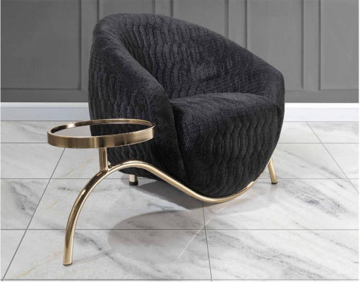 Schwaarze Clubsessel Designer Cocktailsessel Moderne Einsëtzeger Sessel