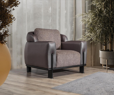 Brongt Wunnzëmmer Set Designer Textil Dräisëtzer Polster Sëtz 2 Stéck