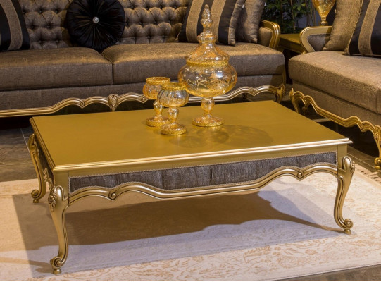 Komplett Set Sofagarnitur 3+3+1+1 Sëtz Sofas Couchtisch Barock Rokoko 5-Deel Set