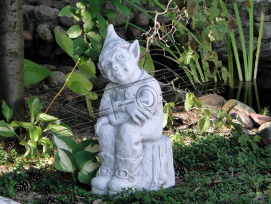 Zwerge Statuen Skulpturen Figur Karikatur Dekoratioun Gaart Terrass