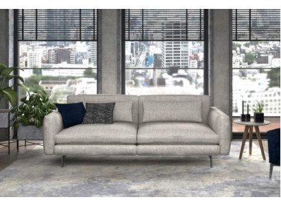 Dräi-Sëtzer Canapé Modern Wohnzimmermiwwel Stoff Sofas Gro Modern Stil