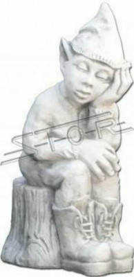 Zwerg Statu Stoen Skulpturen Figur Dekoratioun Gaart Terrass