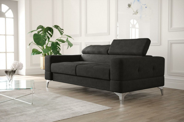 Zwee-Sëtz-Lieder-Sofa Couch Holz Couch Polster Sofa 2 Sëtz Textil Couchen Nei
