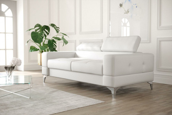 Zwee-Sëtz-Lieder-Sofa Couch Holz Couch Polster Sofa 2 Sëtz Textil Couchen Nei