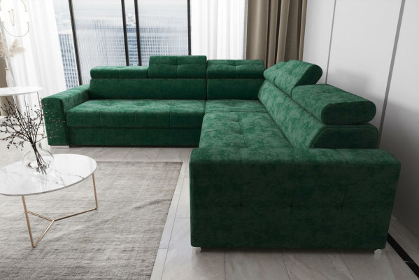 Wunnzëmmer Textil Lieder Luxus L Form Modern Eckcouch Plüsch Sofas Nei