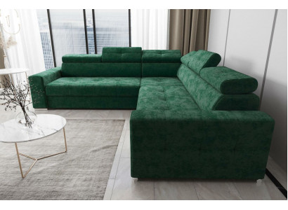 Wunnzëmmer Textil Lieder Luxus L Form Modern Eckcouch Plüsch Sofas Nei