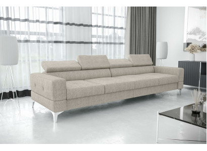 Wohnzëmmer Couch Couchen Polster Sofas xxl Design Sofa 4 Sëtzer Textil Grouss Neigkeet