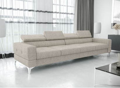 Wohnzëmmer Couch Couchen Polster Sofas xxl Design Sofa 4 Sëtzer Textil Grouss Neigkeet
