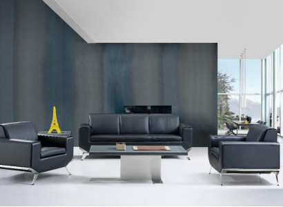 Wunnzëmmer-Set Sofasgarnitur 311 Sëtz Couchtisch Design Grupp Sofa