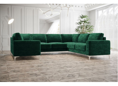 Wunnlandschaft Polstereck Canapé Sofa Sofas Nei Wunnzëmmer Samt Eckcanapé U-Form