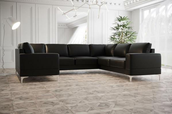 Wunnlandschaft Polstereck Canapé Sofa Sofas Nei Wunnzëmmer Samt Eckcanapé U-Form