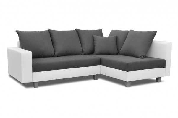Wunnlandschaft Eckcanapé L-Form Canapé Design Couch Stoff Lieder Fousshocker