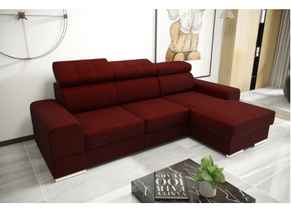 Wunnlandschaft Bettfunktioun Stoff Eckssofa L-Form Sofa Canapé Design Textil Sofas