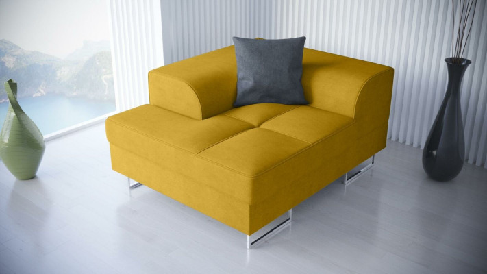 Fotell Design Canapé Sofa Relax Textil Lounge Club Polster Sëtzer Luxus Fernseher