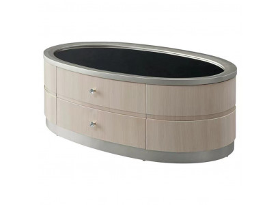 Kaffisdësch Niewendëscher Wunnzëmmer Holz Couchtisch Design Wäiss