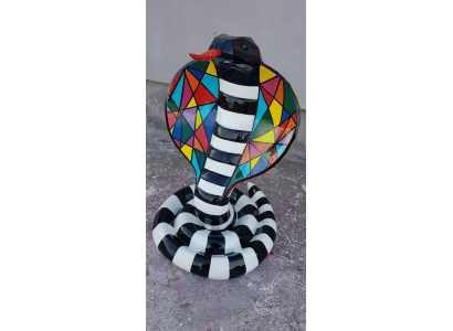Designer Abstrakt Modern Figur Kobra Schlaang Gaart Skulpturen Dekoratioun