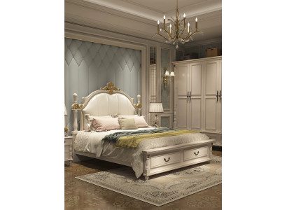 Luxus Bett Këssen Design Duebel Hotel Better Kinnekenlecht Barock Holz Miwwelen Nei