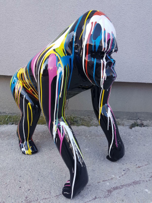 Skulpturen Figur Statu Statuen Dekoratioun Gaart Deko Verzierung Abstrakt Nei