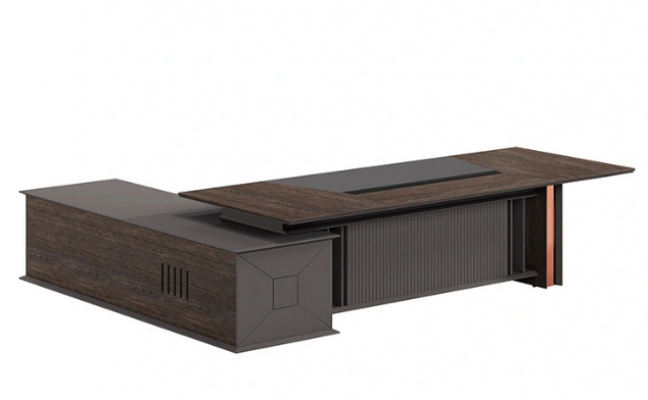 Eckschreibtisch Büro Ariichtung Chef Sall Miwwelen Design Schreifdëscher