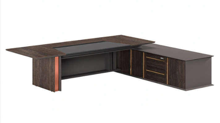 Eckschreibtisch Büro Ariichtung Chef Sall Miwwelen Design Schreifdëscher