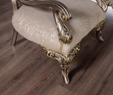 Chesterfield Sofagarnitur mat Couchtisch Sofa Set Polstersmöbel 5-Deeler.
