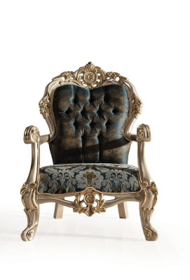 Soffagassette Sofa Canapé Barock Rokoko Set Dësch Turkis 5tlg. Gold