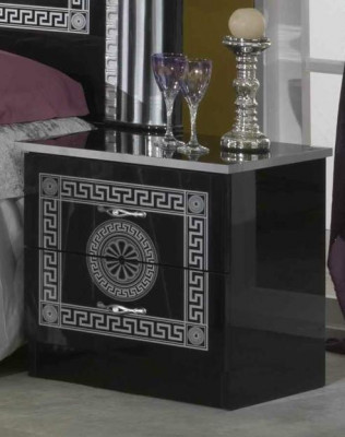Schwaarzt Schlofkummer Komplett Set Kommode Stil Bett Garnitur 6tlg. Barock Nei