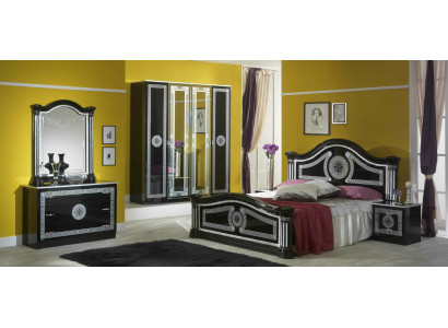 Schlofkummer Komplett Set Kinneken Stil Moderne Bett Nuechtstand 6 Deeler. Nei