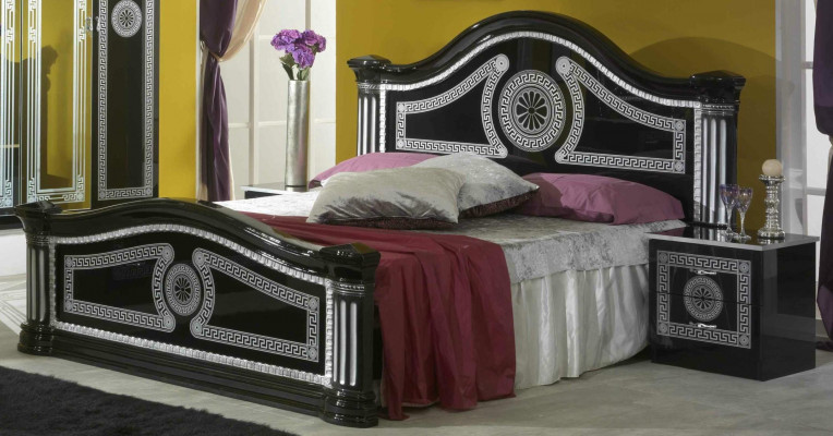 Schlofkummer Komplett Set Kinneken Stil Moderne Bett Nuechtstand 6 Deeler. Nei