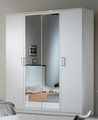 Bett Nuetsdësch Kommoud 6 Deeler-Schlofzëmmer Set Design Modern Luxus Schlofzëmmer