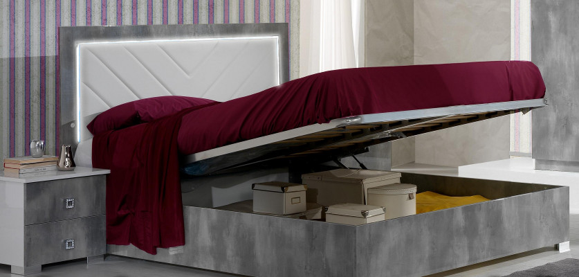 Schlofzëmmer Italienesch Miwwel Set Luxus 6 Stéck. Bett Betten Schaf Kommoud Nei