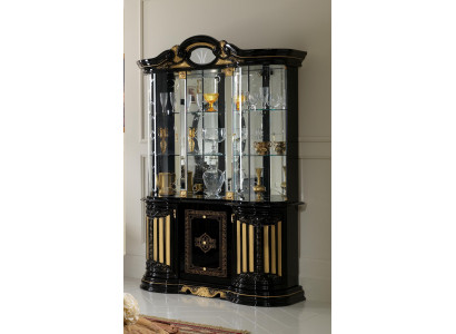 Vitrine Glasschaf Salon Vitrinn XXL Héichschaf Miwwel nei