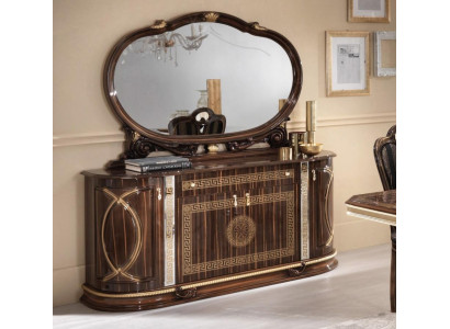 Klassesch Anrichte mat Spigel Kommode XXL Schaf Sideboard Italienesch Miwwelen