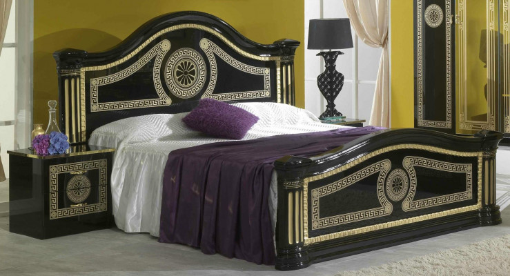 Design-Schlofzëmmer 3-tlg. Bett Luxus 2x Nuetsdësch Klassesch Better-Set