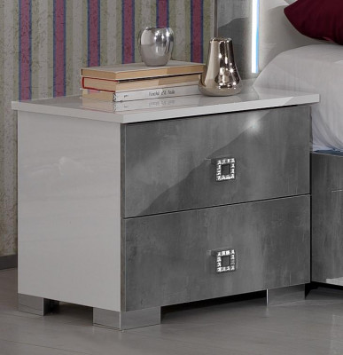 Design-Schlofkummer 3tlg. Bett 2x Nuetsdësch Klassesche Luxus Better Set Miwwelen